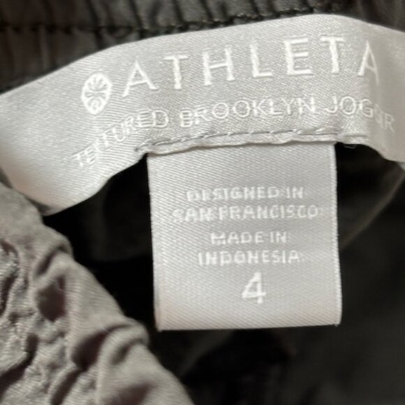 Athleta olive green textured Brooklyn Jogger pants size 4 - Picture 2 of 6